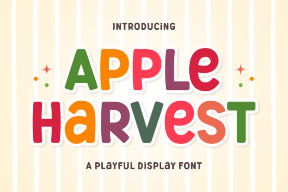 Apple Harvest: A Warm, Playful Display Font for Small Business Branding