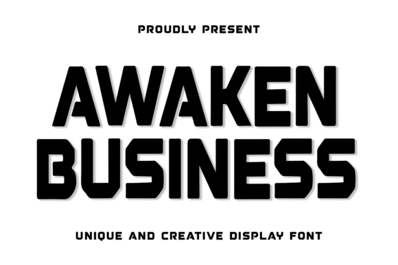 Awaken Business: A Festive Display Font That Makes Your Campaign Pop