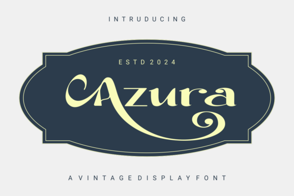 Azula: A Vintage Display Font for Editorial Elegance