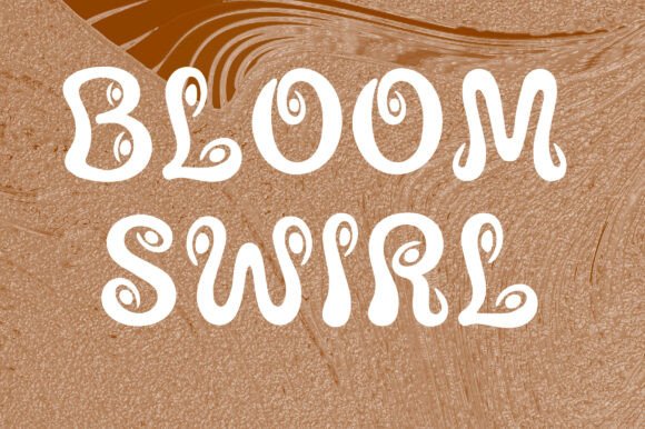 Bloom Swirl: A Dreamy Display Font for Editorial Charm