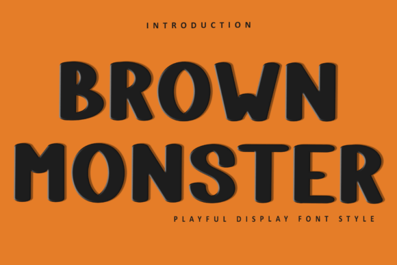 Brown Monster: A Festive Display Typeface for Editorial Warmth
