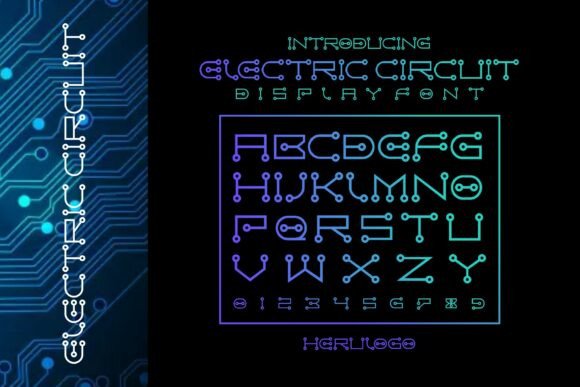 Circuit Electric: A Futuristic Display Font for Bold Brand Identities