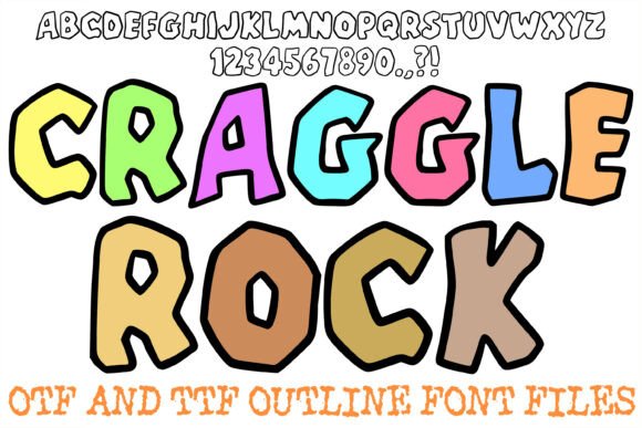 Craggle Rock Font: Bold, Nostalgic Display Type for Handmade Creators