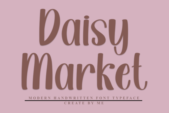 Daisy Market: A Festive Display Font That Elevates Small Business Branding