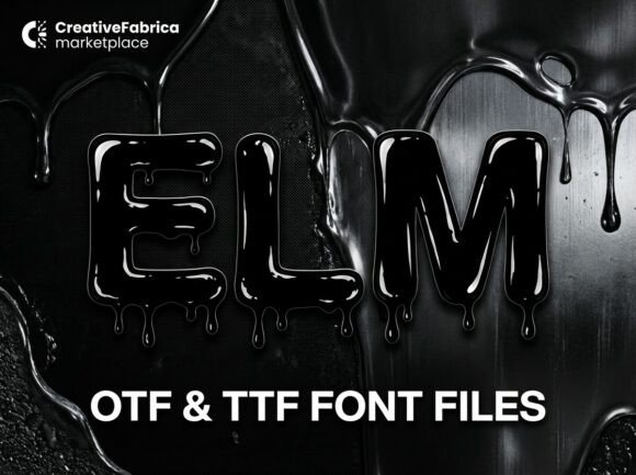 Elm: A Bold Display Font for Handmade Labels & Craft Projects