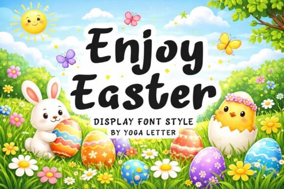 Enjoy Easter: A Display Font That Feels Like Spring