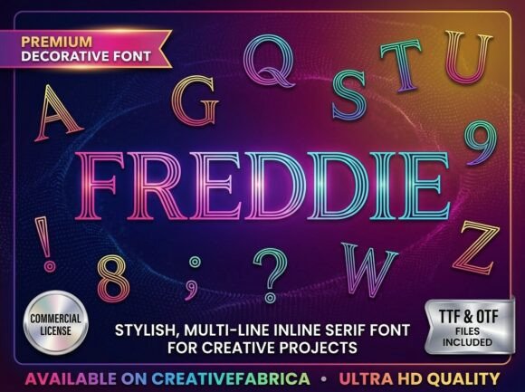 Freddie: A Display Font That Ignites Campaign Visuals