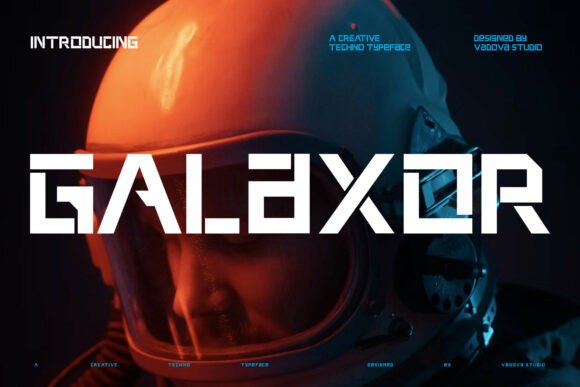 Galaxor: A Futuristic Display Font That Lands Right