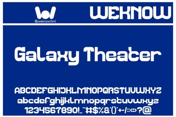 Galaxy Theater: A Futuristic Display Font for Digital Brands