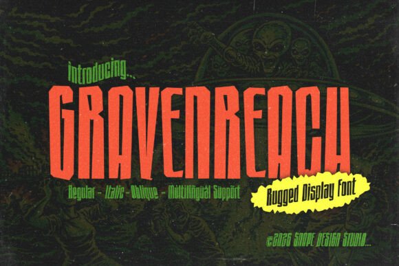 Gravenreach: A Bold Display Font That Makes Your Brand Unforgettable