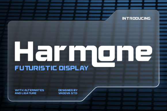 Harmone: A Futuristic Display Font for Makers
