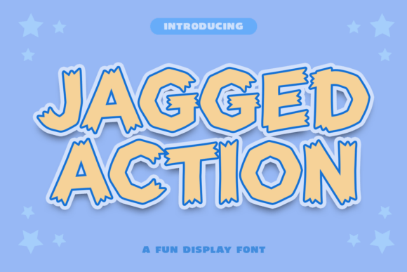 Jagged Action: A Display Font That Commands Attention