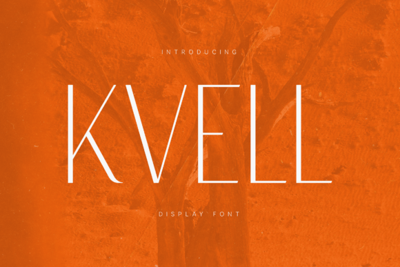 Kvell: A Refined Display Typeface for Digital Elegance