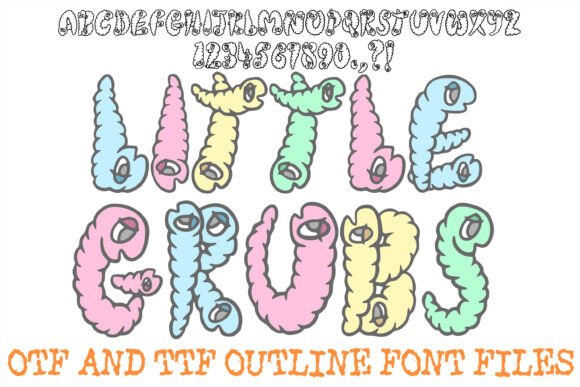Little Grubs: A Playful Display Typeface for Editorial Charm