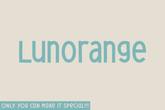 Lunorange: A Natural Handwritten Font for Real Business Branding