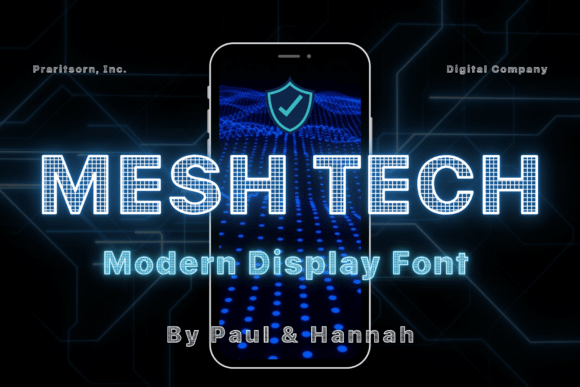 Mesh Tech: A Display Font That Cuts Through Digital Noise