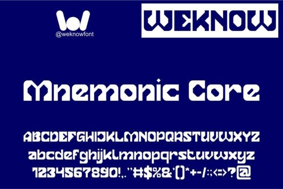Mnemonic Core: A Display Font That Earns Its Space