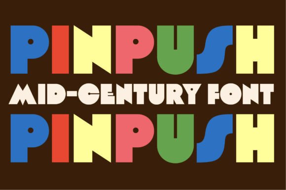 Pinpush: A Bold Display Font for Scroll-Stopping Brand Moments