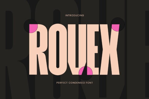 Rovex: A Bold Display Font That Commands Attention Online