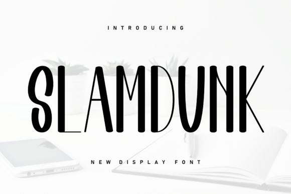 Slamdunk: A Handwritten Display Font for Digital Branding