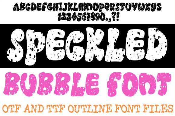 Speckled Bubble: A Display Typeface for Editorial Energy