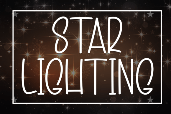 Star Lighting: A Whimsical Display Font for Digital Branding