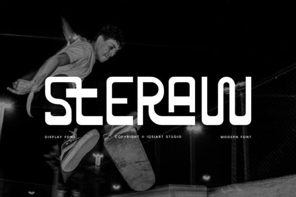 Steraw: A Liquid-Industrial Display Font That Demands Attention