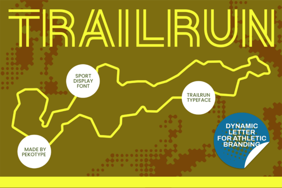 Trailrun Font: Bold, Speedy Display Type for Crafters
