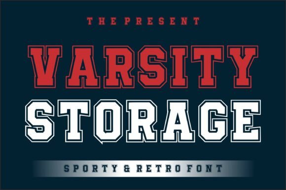 Varsity Storage: A Bold Display Font for Digital Brand Impact