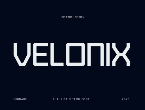 Velonix: A Futuristic Display Font That Strengthens Your Brand