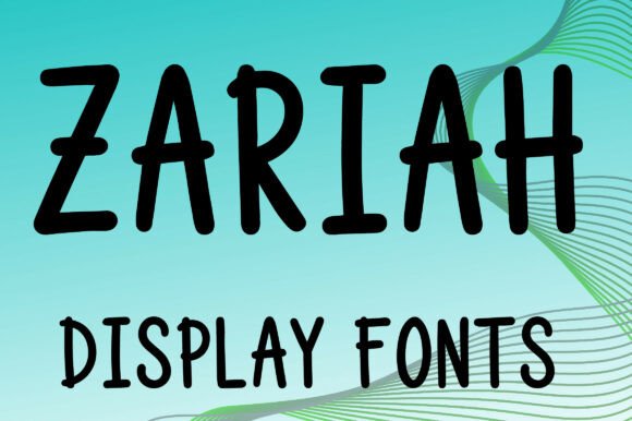 Zariah: A Playful Display Font That Makes Campaigns Feel Human